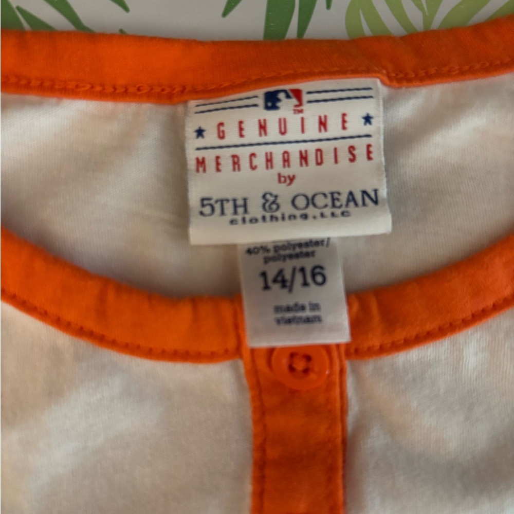 San Francisco Giants Orange and White Raglan Tee - Picture 4 of 4